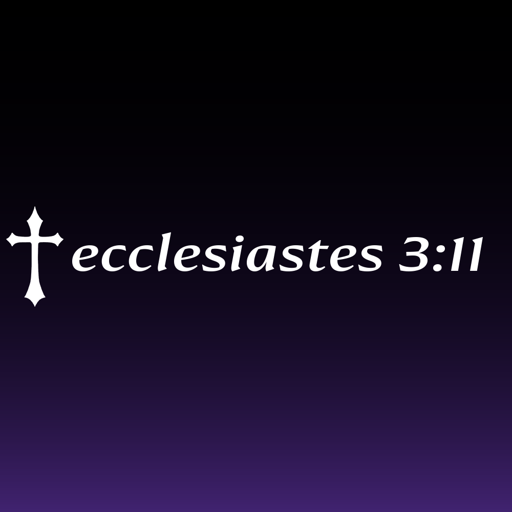 Ecclesiastes 3:11 - Cherry Blossom Verse Decal