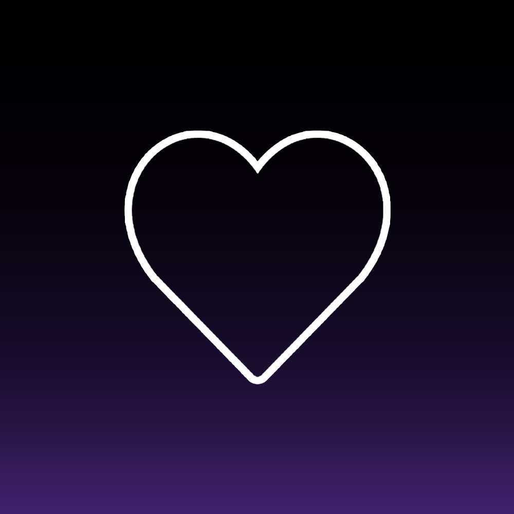Lined Heart Decal