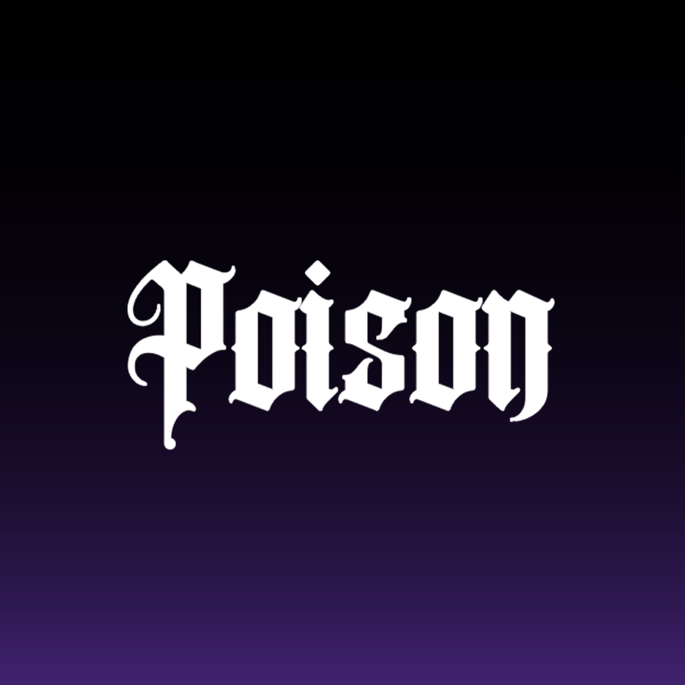 “Poison” Word Decal