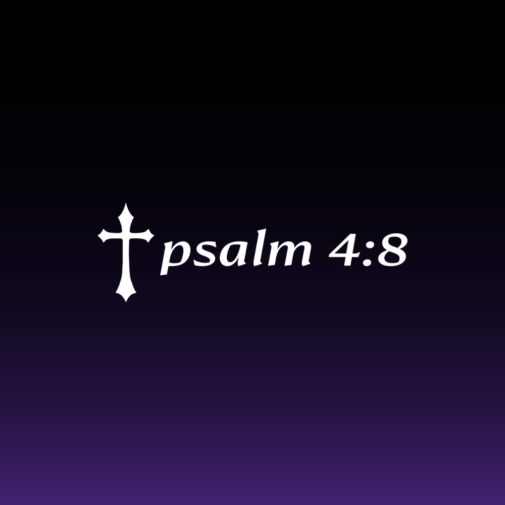 Psalm 4:8 Decal
