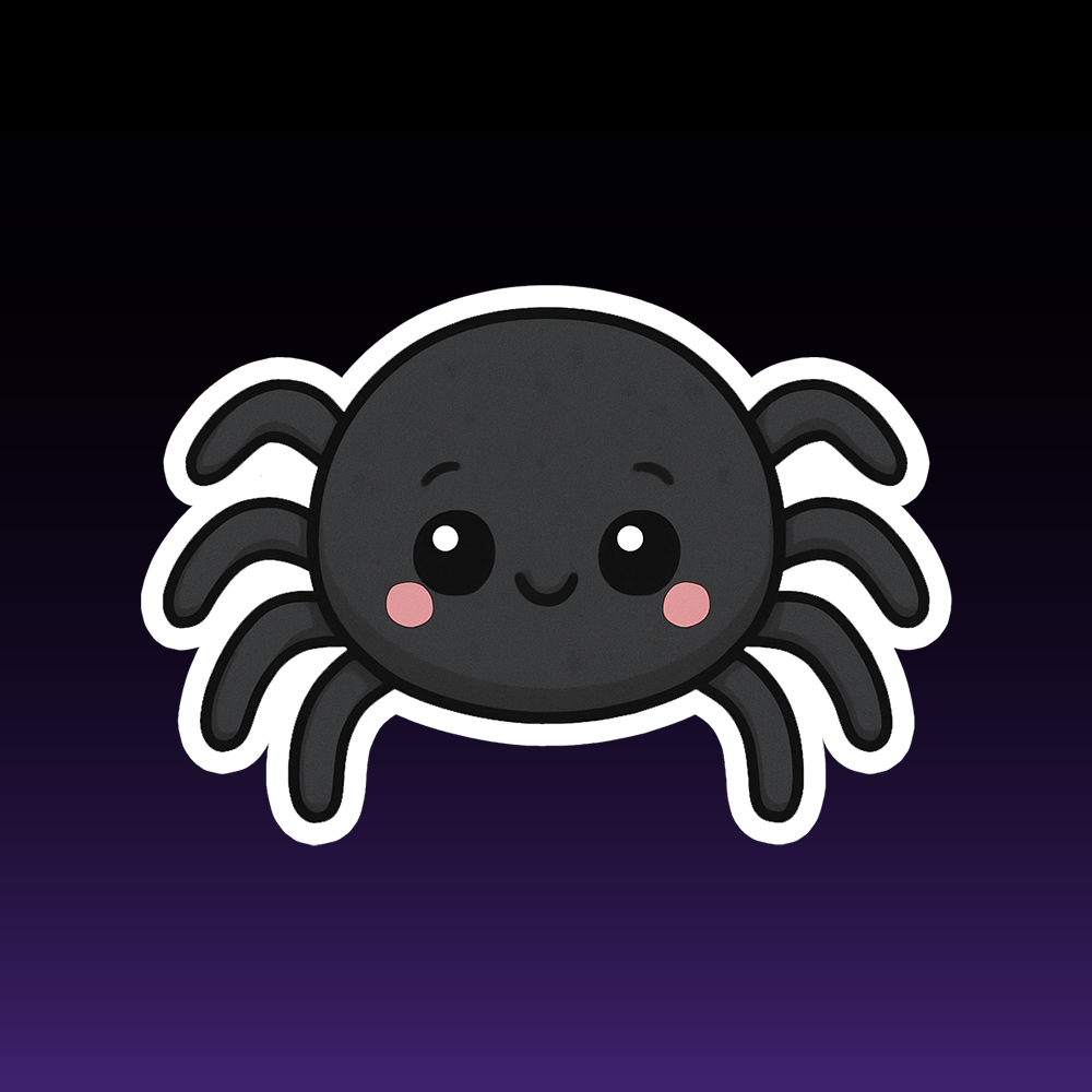 Kawaii Spider Sticker