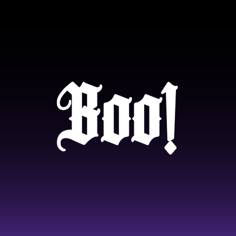 “Boo!” Decal
