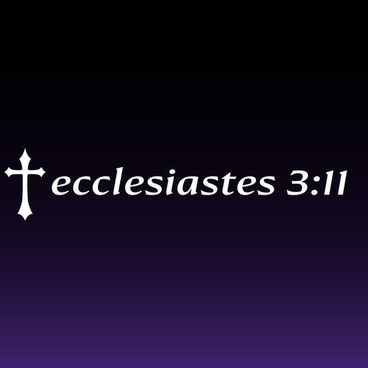 Ecclesiastes 3:11 - Cherry Blossom Verse Decal