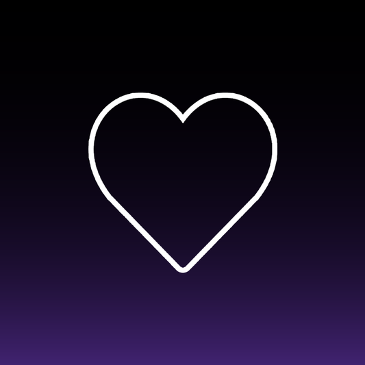 Lined Heart Decal