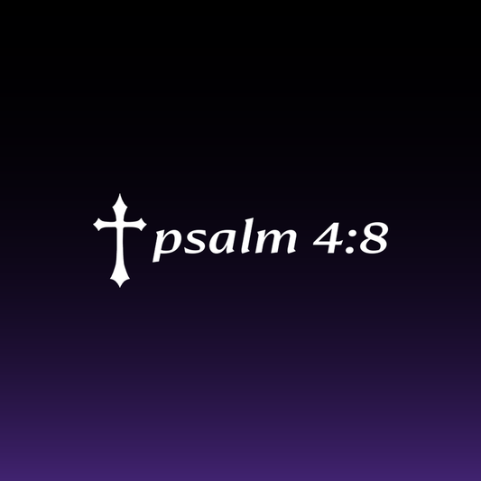 Psalm 4:8 Decal