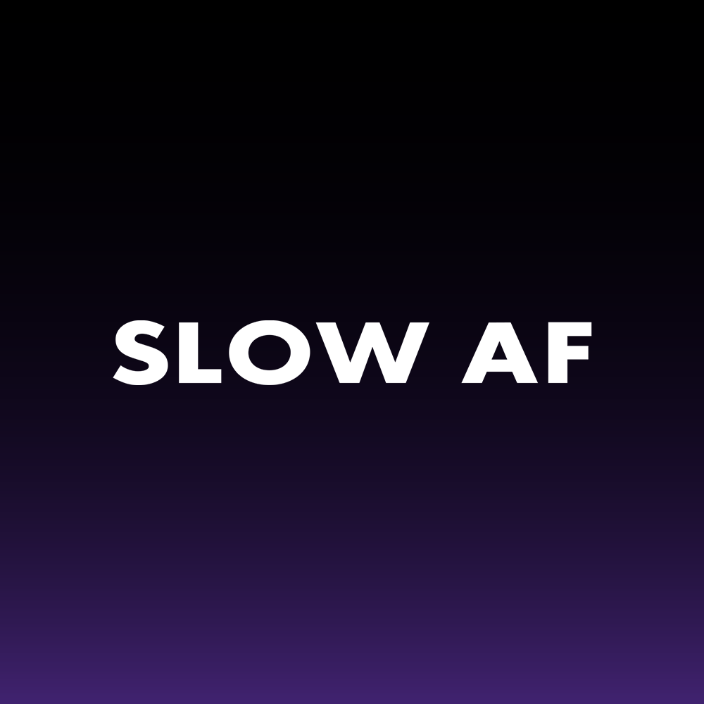 SLOW AF Decal