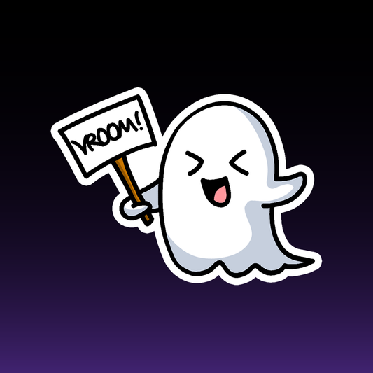 Kawaii Ghost Sticker